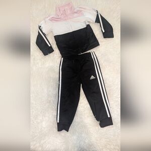 Adidas track suit pink 2t